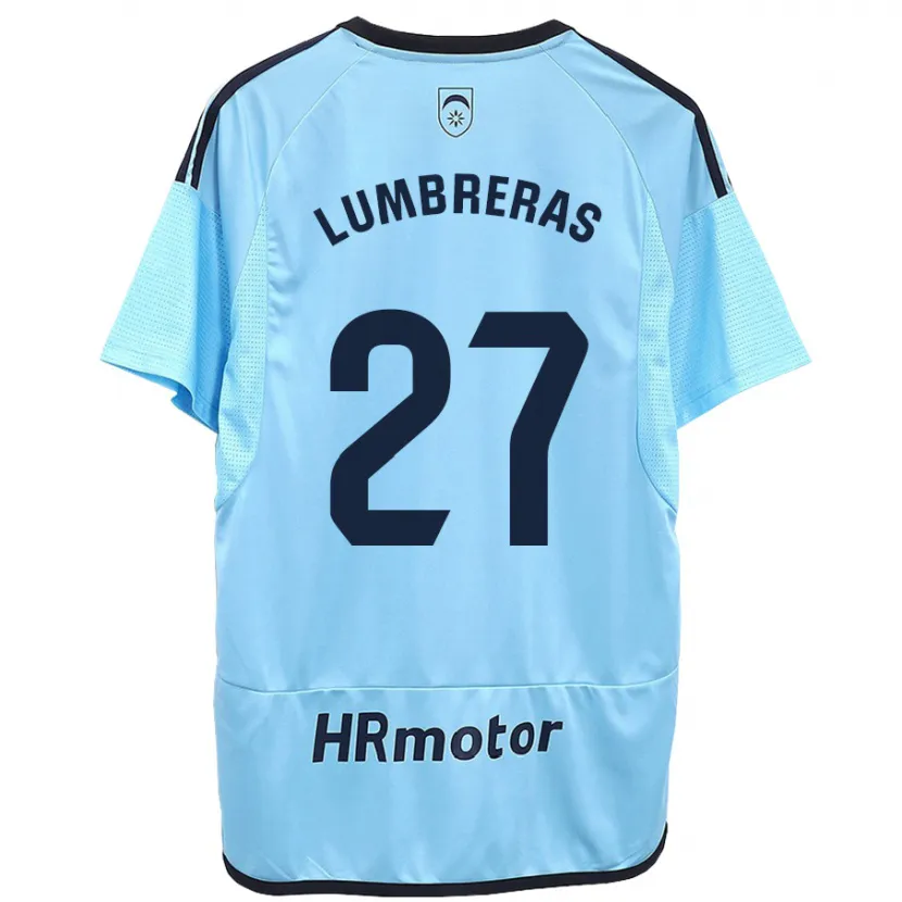 Danxen Niño Camiseta Carlos Lumbreras #27 Azul 2ª Equipación 2023/24 La Camisa