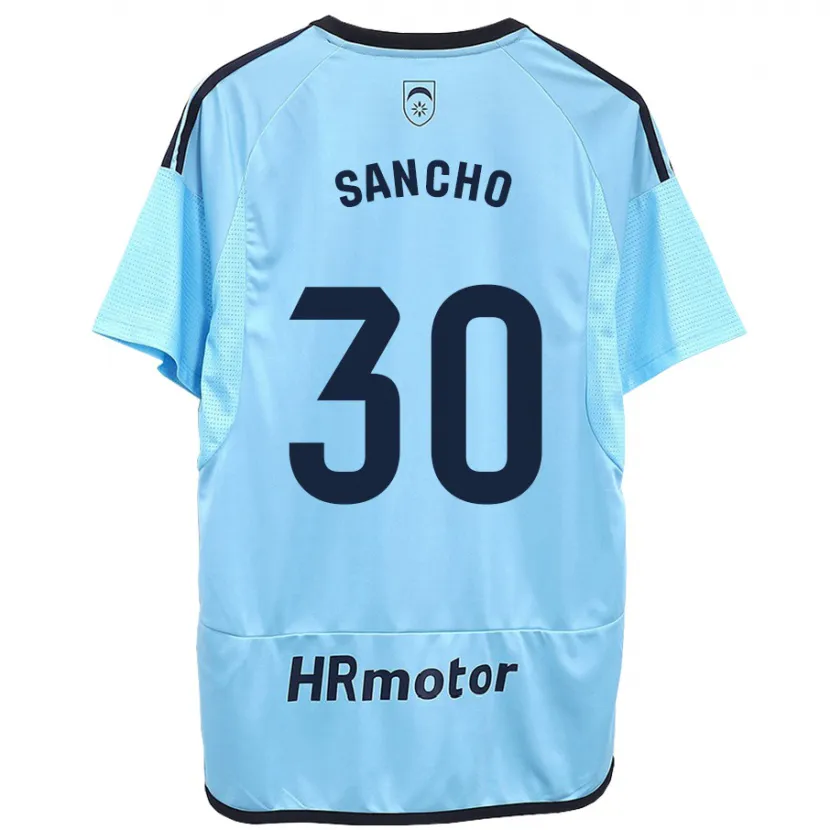 Danxen Niño Camiseta Dani Sancho #30 Azul 2ª Equipación 2023/24 La Camisa