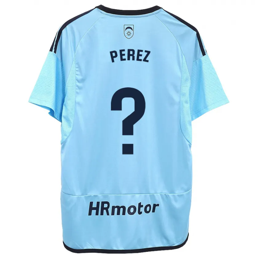 Danxen Niño Camiseta Bruno Pérez #0 Azul 2ª Equipación 2023/24 La Camisa