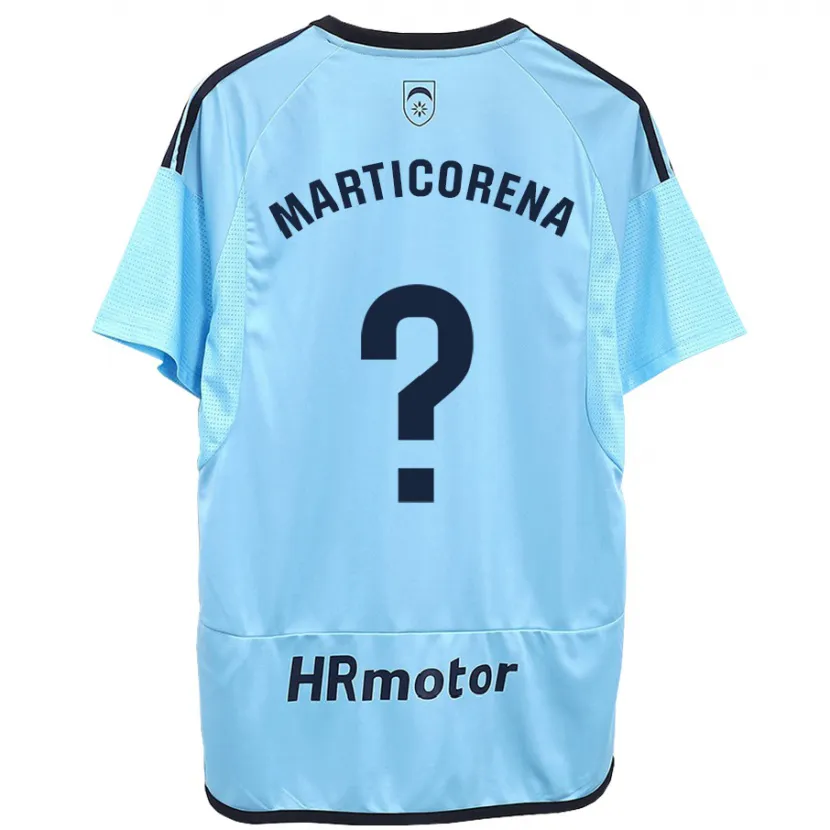 Danxen Niño Camiseta Ander Marticorena #0 Azul 2ª Equipación 2023/24 La Camisa