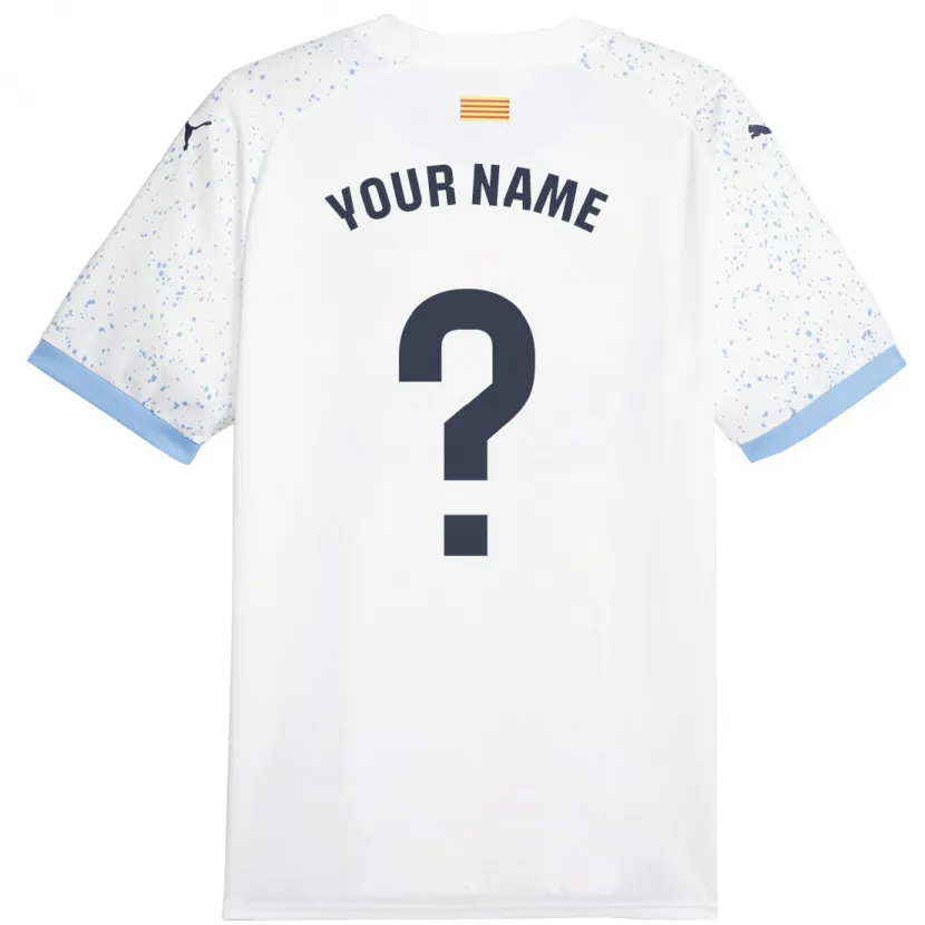 Danxen Niño Camiseta Su Nombre #0 Blanco 2ª Equipación 2023/24 La Camisa