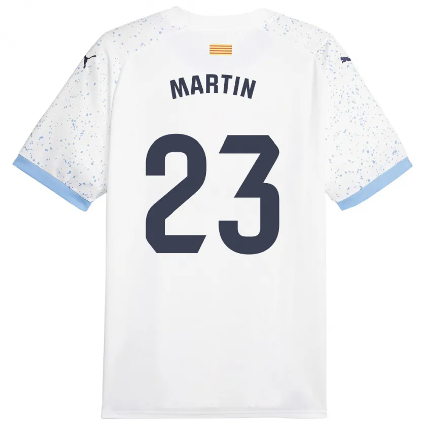 Danxen Niño Camiseta Iván Martín #23 Blanco 2ª Equipación 2023/24 La Camisa