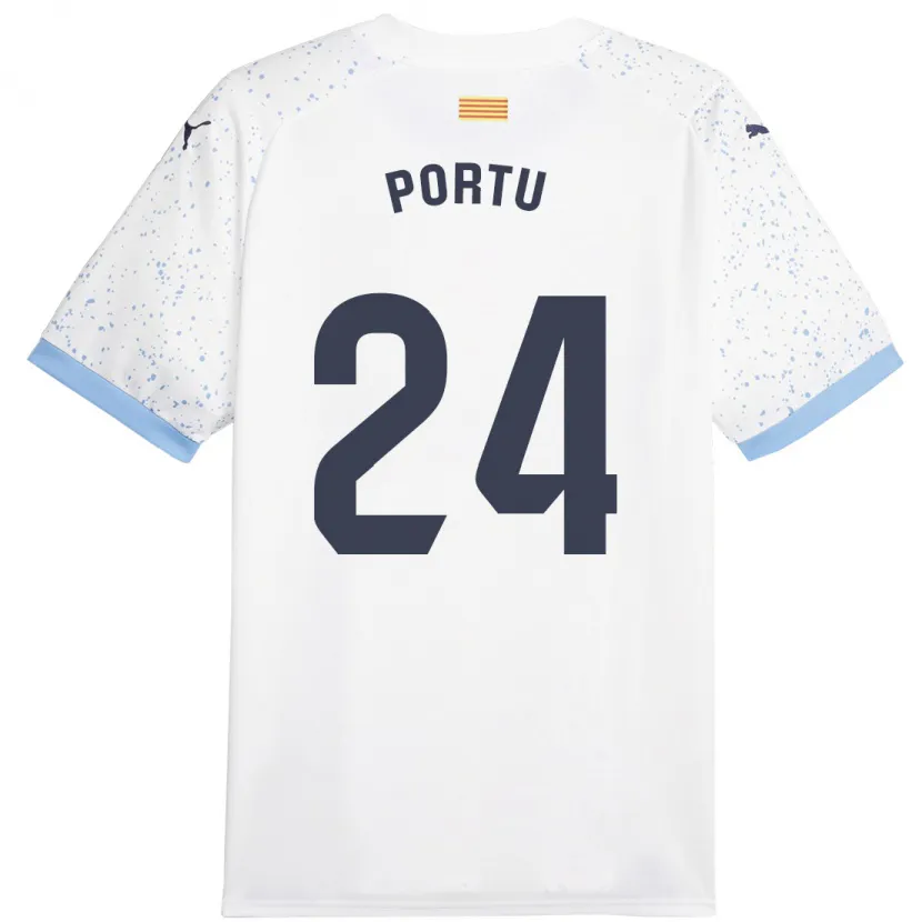 Danxen Niño Camiseta Portu #24 Blanco 2ª Equipación 2023/24 La Camisa