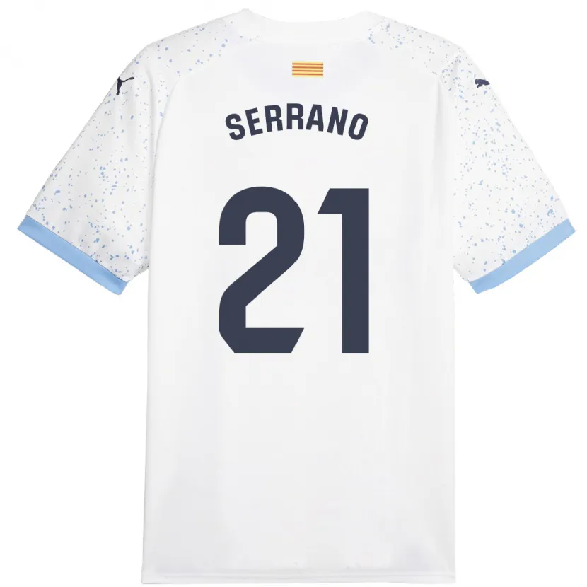 Danxen Niño Camiseta Ot Serrano #21 Blanco 2ª Equipación 2023/24 La Camisa