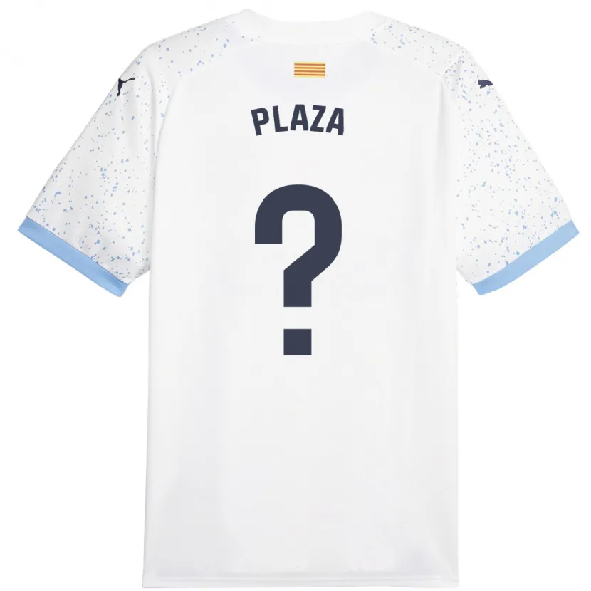 Danxen Niño Camiseta Nacho Plaza #0 Blanco 2ª Equipación 2023/24 La Camisa