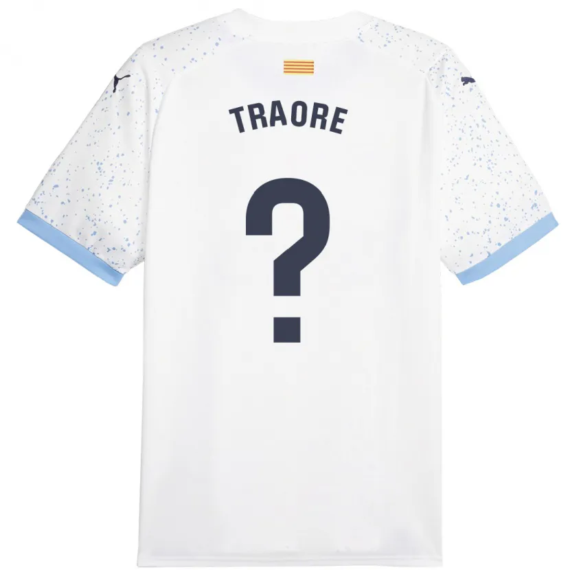 Danxen Niño Camiseta Solo Traoré #0 Blanco 2ª Equipación 2023/24 La Camisa