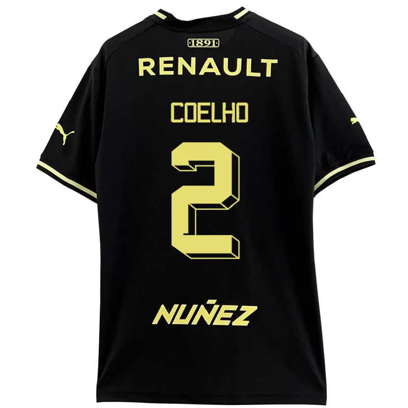 Danxen Niño Camiseta Léo Coelho #2 Negro 2ª Equipación 2023/24 La Camisa