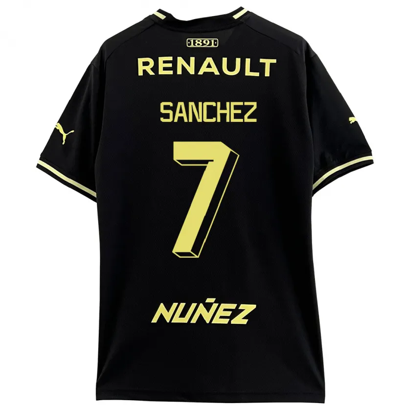 Danxen Niño Camiseta Carlos Sánchez #7 Negro 2ª Equipación 2023/24 La Camisa