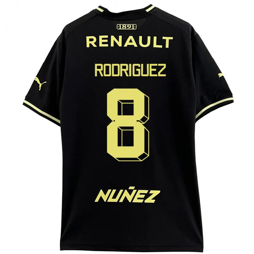 Danxen Niño Camiseta Sebastián Rodríguez #8 Negro 2ª Equipación 2023/24 La Camisa