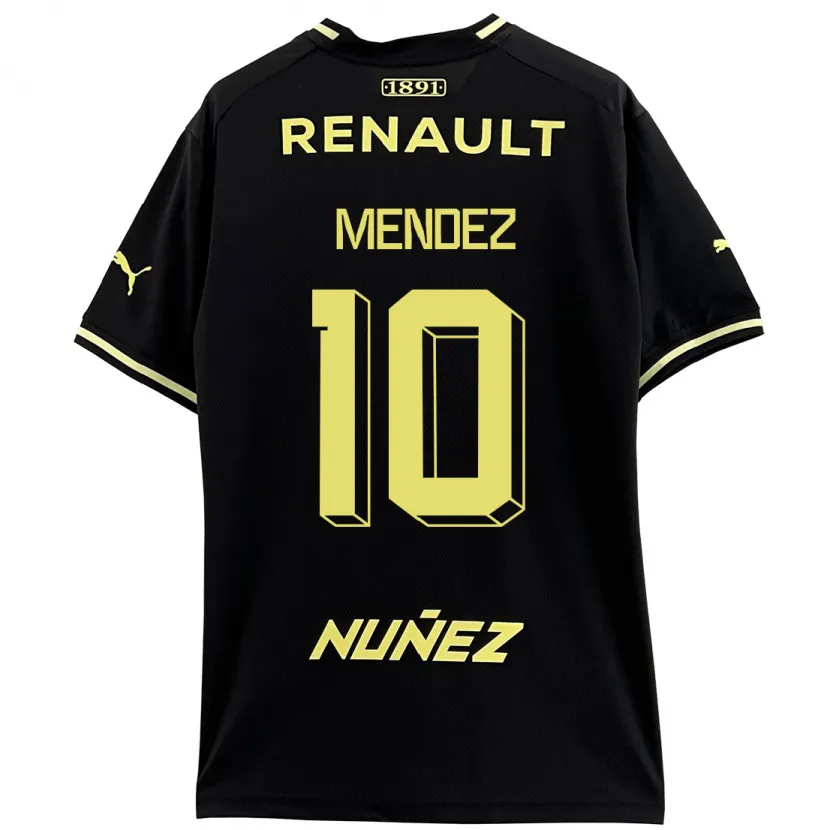 Danxen Niño Camiseta Kevin Méndez #10 Negro 2ª Equipación 2023/24 La Camisa