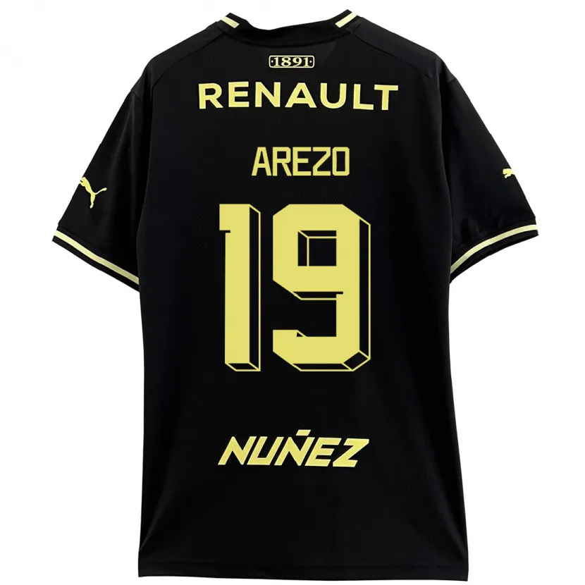 Danxen Niño Camiseta Matías Arezo #19 Negro 2ª Equipación 2023/24 La Camisa