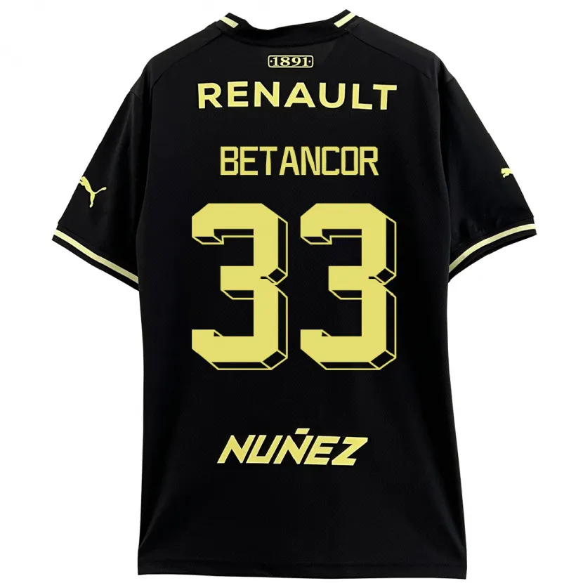 Danxen Niño Camiseta Bruno Betancor #33 Negro 2ª Equipación 2023/24 La Camisa