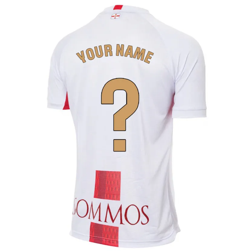 Danxen Niño Camiseta Su Nombre #0 Blanco 2ª Equipación 2023/24 La Camisa