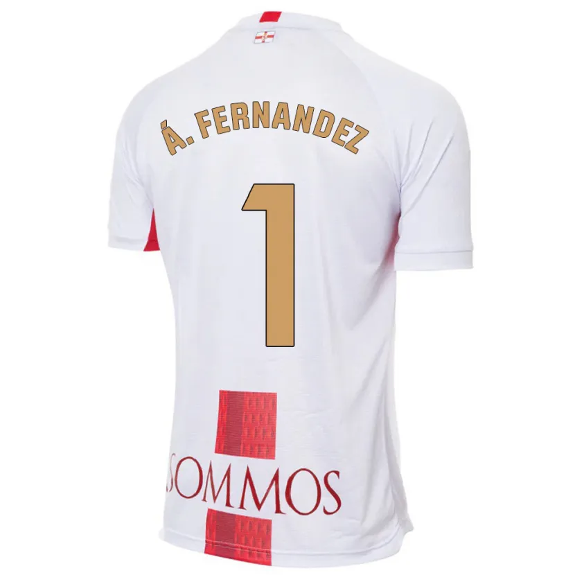 Danxen Niño Camiseta Álvaro Fernández #1 Blanco 2ª Equipación 2023/24 La Camisa