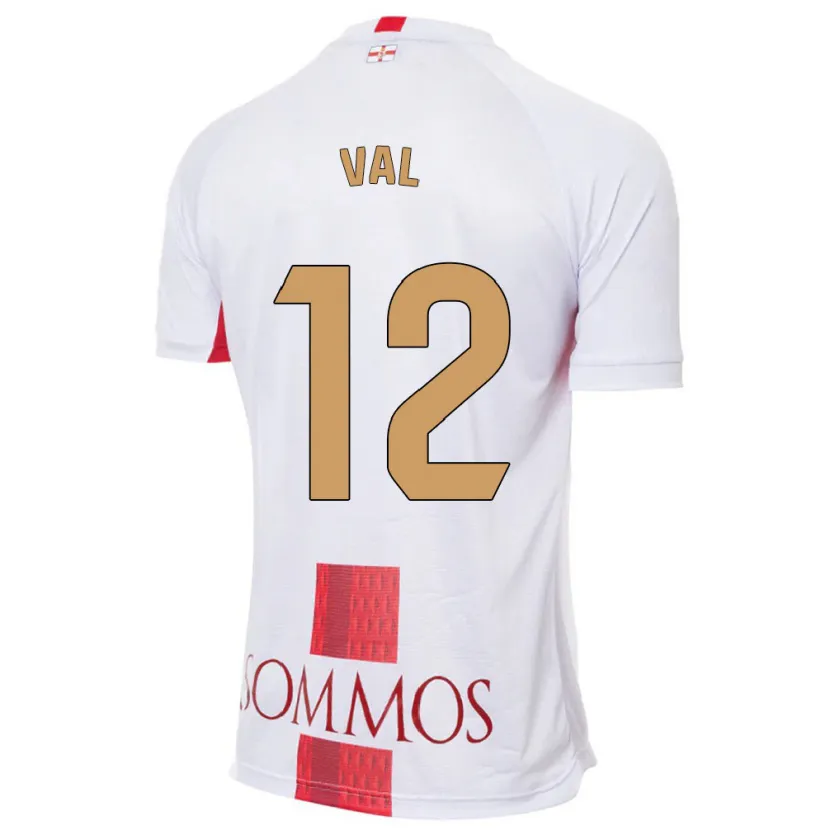 Danxen Niño Camiseta Ángel Val #12 Blanco 2ª Equipación 2023/24 La Camisa