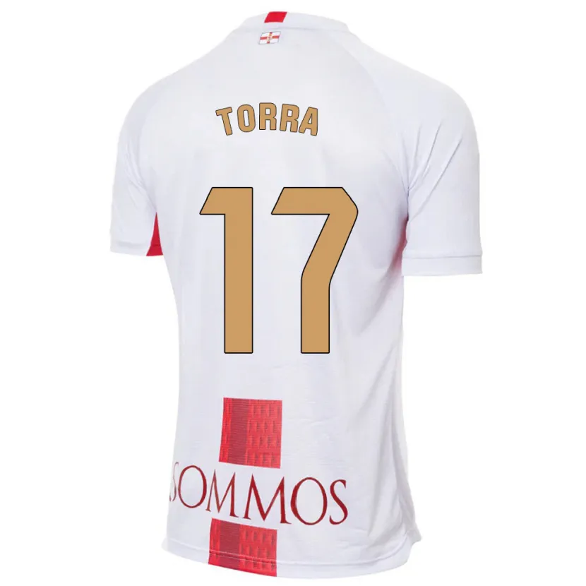 Danxen Niño Camiseta Marc Torra #17 Blanco 2ª Equipación 2023/24 La Camisa