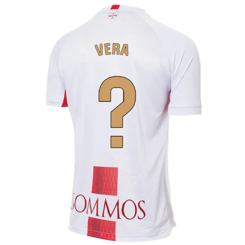 Danxen Niño Camiseta Ángel Vera #0 Blanco 2ª Equipación 2023/24 La Camisa