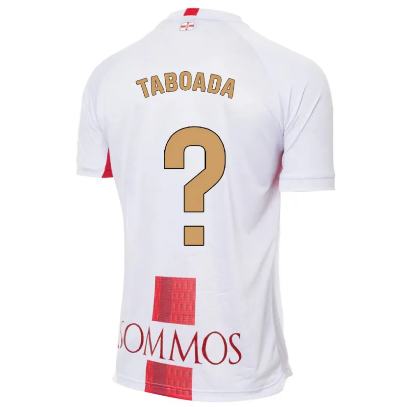 Danxen Niño Camiseta Héctor Taboada #0 Blanco 2ª Equipación 2023/24 La Camisa