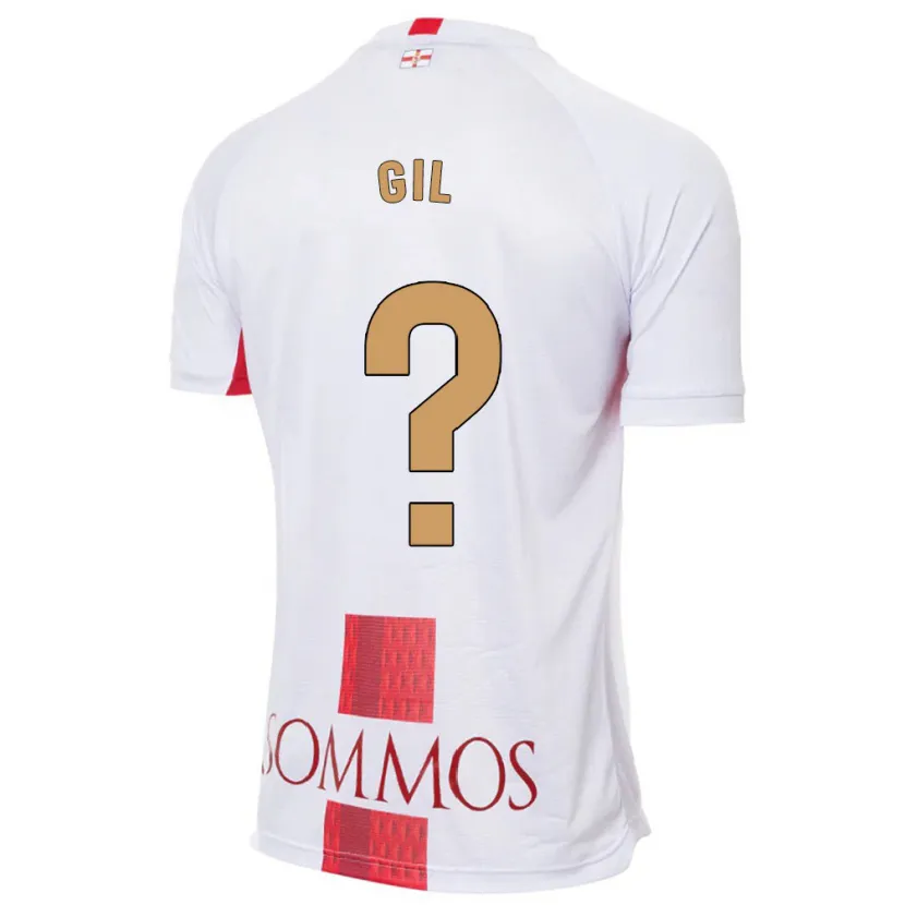 Danxen Niño Camiseta Iker Gil #0 Blanco 2ª Equipación 2023/24 La Camisa