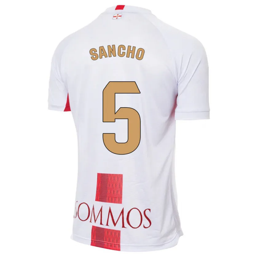 Danxen Niño Camiseta Esther Sancho #5 Blanco 2ª Equipación 2023/24 La Camisa