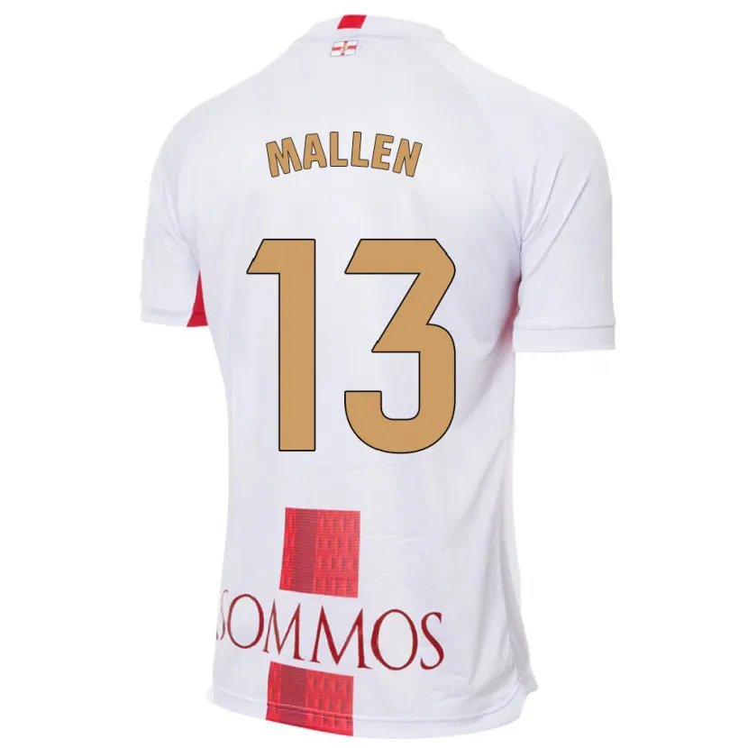 Danxen Niño Camiseta Lucía Mallén #13 Blanco 2ª Equipación 2023/24 La Camisa