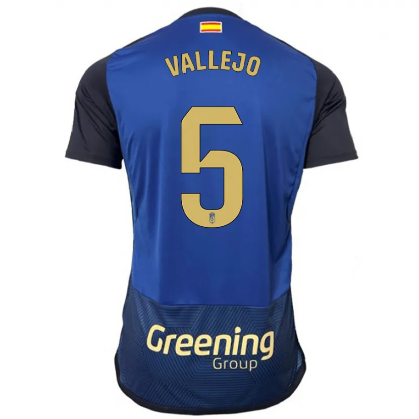 Danxen Niño Camiseta Jesús Vallejo #5 Armada 2ª Equipación 2023/24 La Camisa