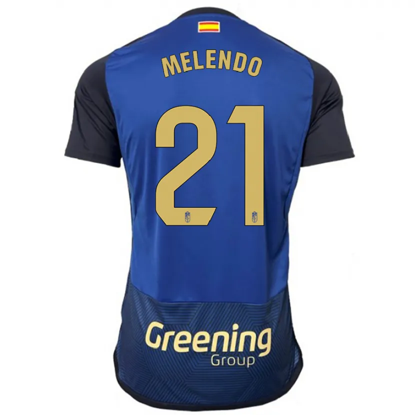 Danxen Niño Camiseta Óscar Melendo #21 Armada 2ª Equipación 2023/24 La Camisa