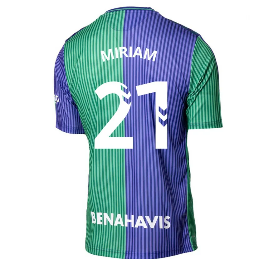 Danxen Niño Camiseta Míriam #21 Verde Azul 2ª Equipación 2023/24 La Camisa