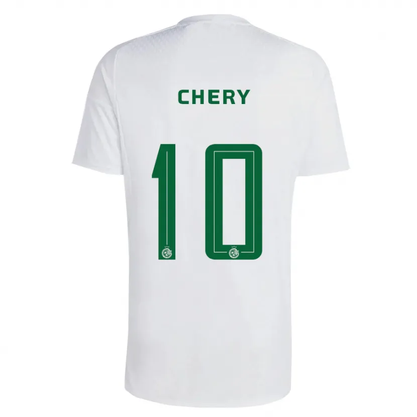 Danxen Niño Camiseta Tjaronn Chery #10 Verde Azul 2ª Equipación 2023/24 La Camisa