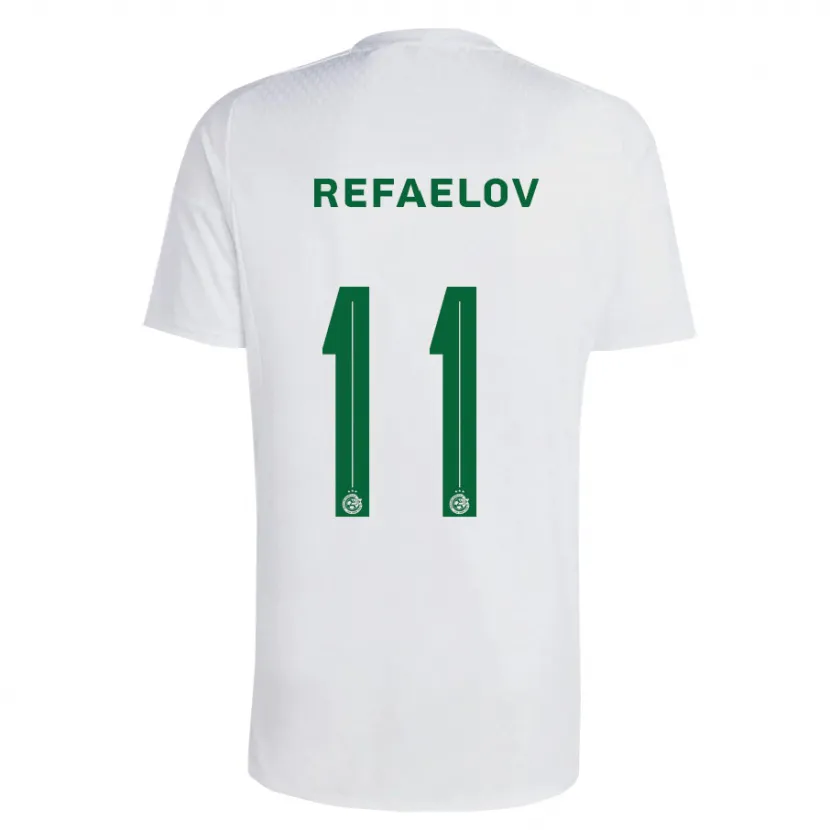 Danxen Niño Camiseta Lior Refaelov #11 Verde Azul 2ª Equipación 2023/24 La Camisa