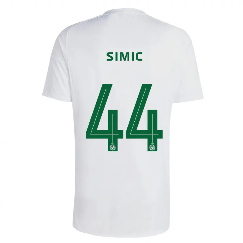 Danxen Niño Camiseta Lorenco Simic #44 Verde Azul 2ª Equipación 2023/24 La Camisa