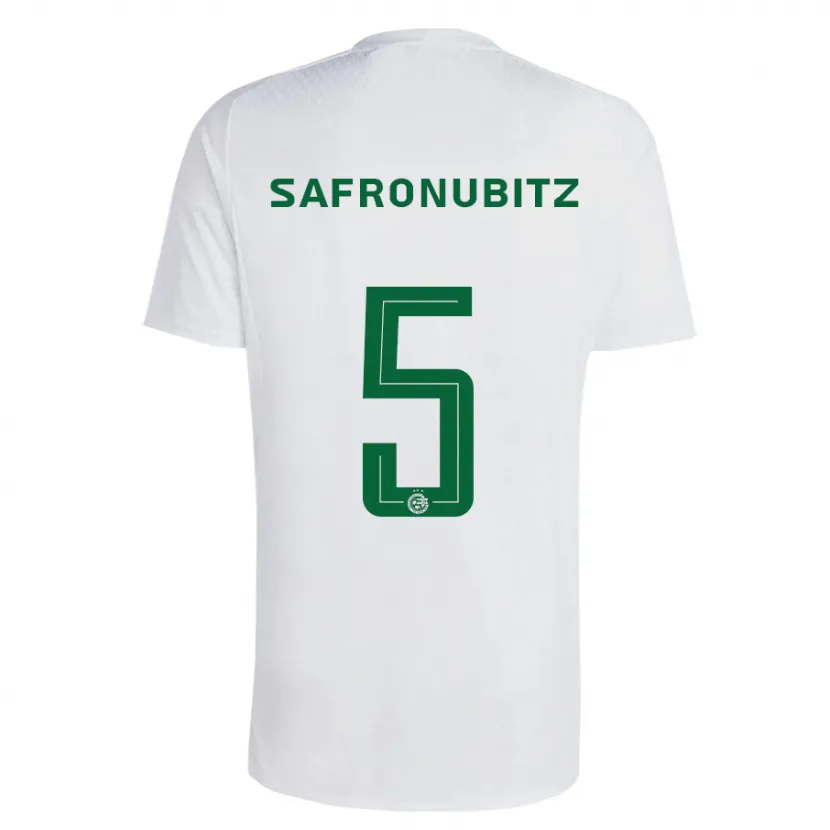 Danxen Niño Camiseta Dan Safronubitz #5 Verde Azul 2ª Equipación 2023/24 La Camisa