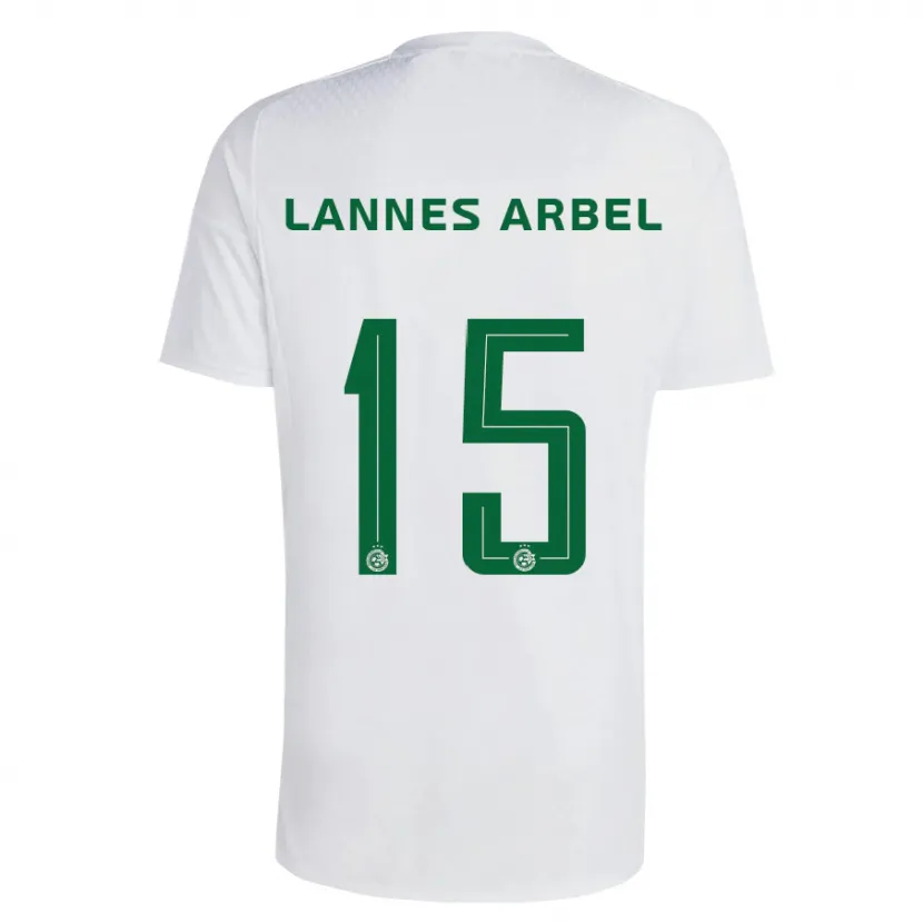 Danxen Niño Camiseta Tomer Lannes Arbel #15 Verde Azul 2ª Equipación 2023/24 La Camisa