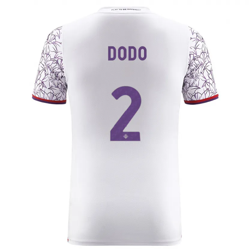 Danxen Niño Camiseta Dodô #2 Blanco 2ª Equipación 2023/24 La Camisa