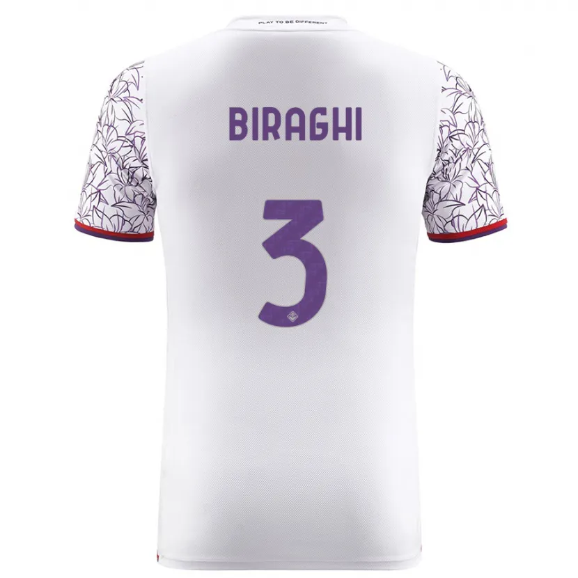 Danxen Niño Camiseta Cristiano Biraghi #3 Blanco 2ª Equipación 2023/24 La Camisa