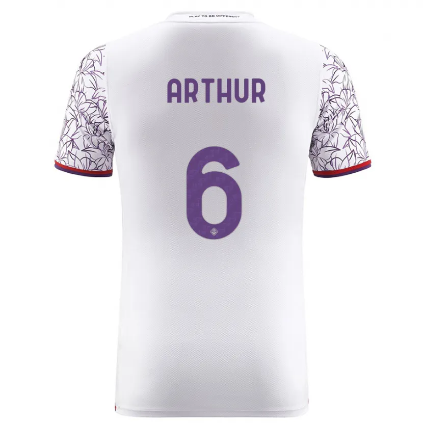 Danxen Niño Camiseta Arthur Melo #6 Blanco 2ª Equipación 2023/24 La Camisa