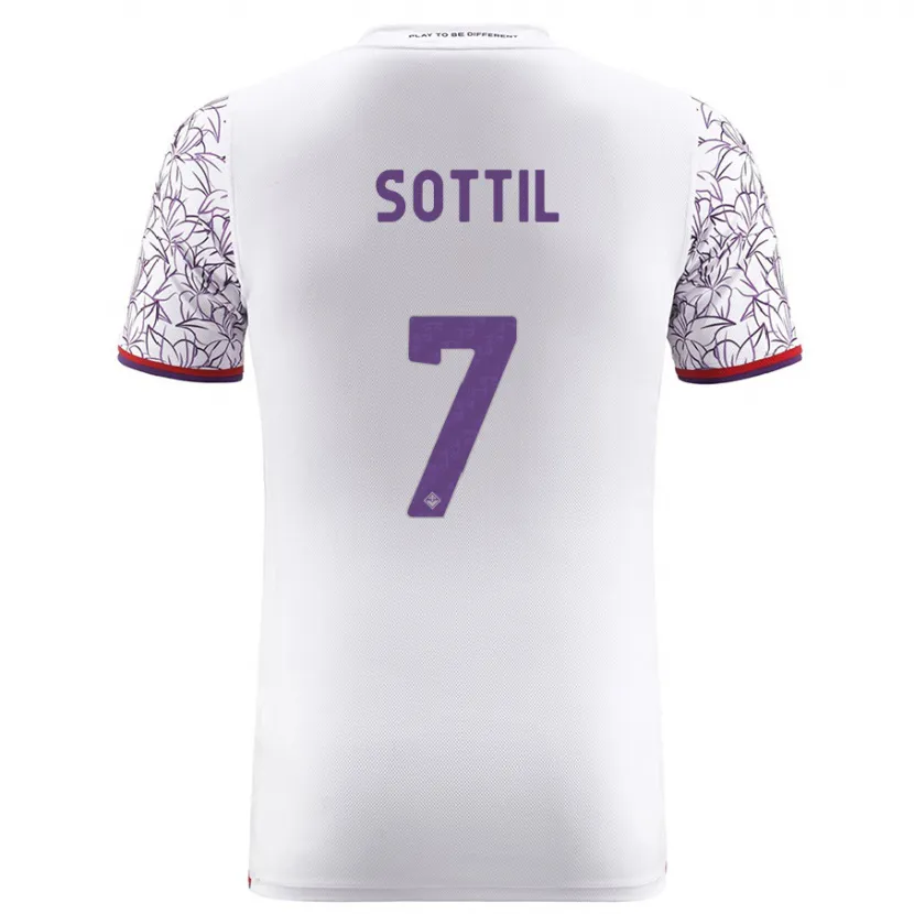 Danxen Niño Camiseta Riccardo Sottil #7 Blanco 2ª Equipación 2023/24 La Camisa