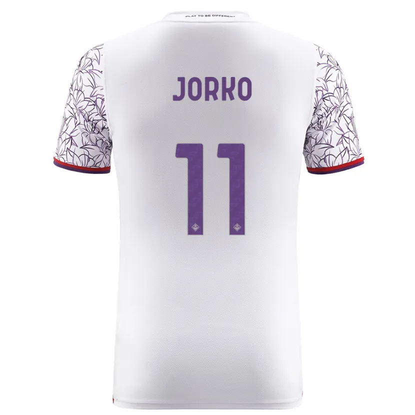 Danxen Niño Camiseta Jonathan Ikoné #11 Blanco 2ª Equipación 2023/24 La Camisa