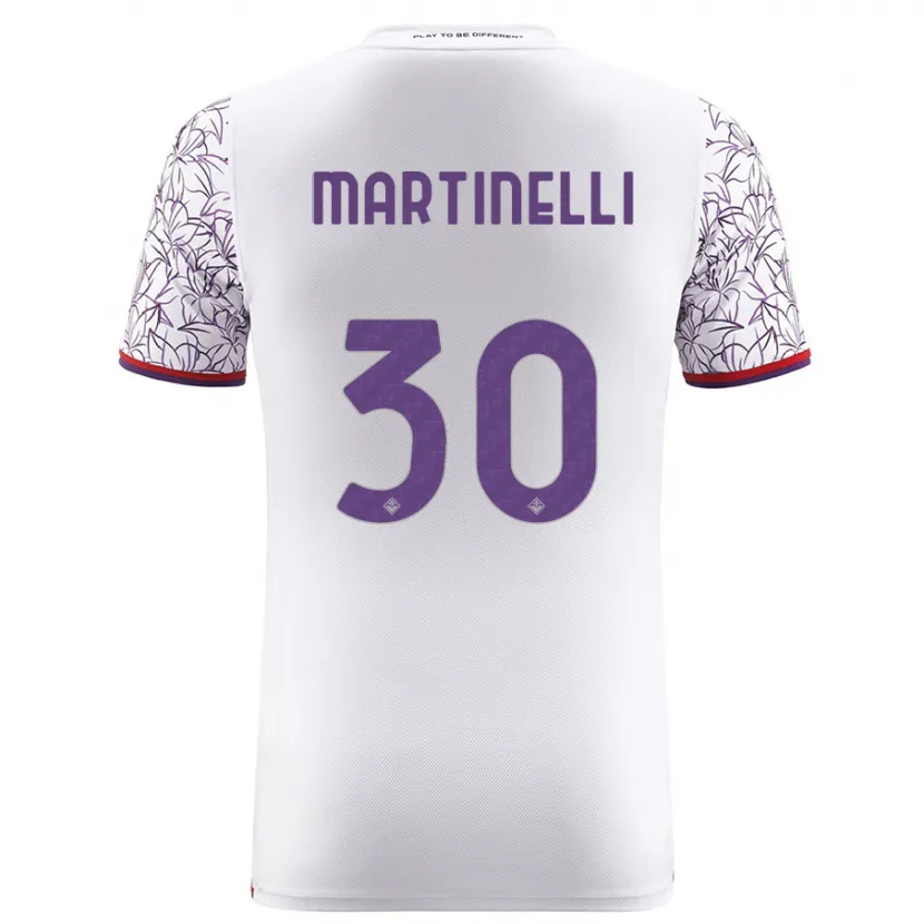 Danxen Niño Camiseta Tommaso Martinelli #30 Blanco 2ª Equipación 2023/24 La Camisa