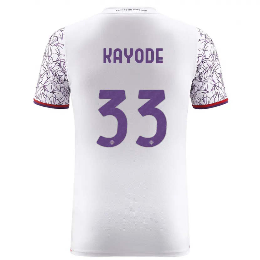 Danxen Niño Camiseta Michael Kayode #33 Blanco 2ª Equipación 2023/24 La Camisa