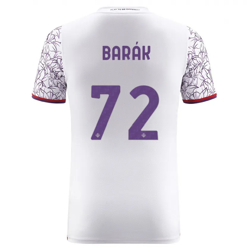 Danxen Niño Camiseta Antonin Barak #72 Blanco 2ª Equipación 2023/24 La Camisa