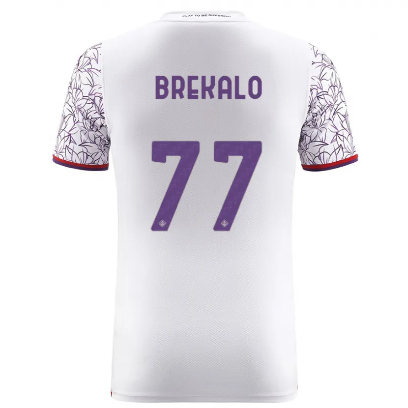 Danxen Niño Camiseta Josip Brekalo #77 Blanco 2ª Equipación 2023/24 La Camisa