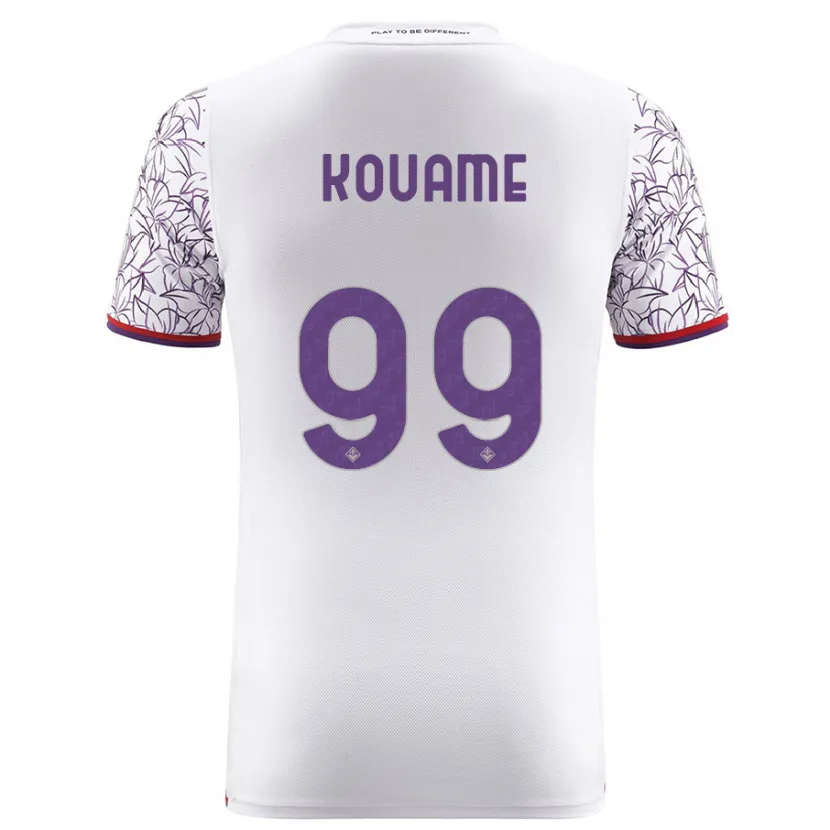 Danxen Niño Camiseta Christian Kouamé #99 Blanco 2ª Equipación 2023/24 La Camisa