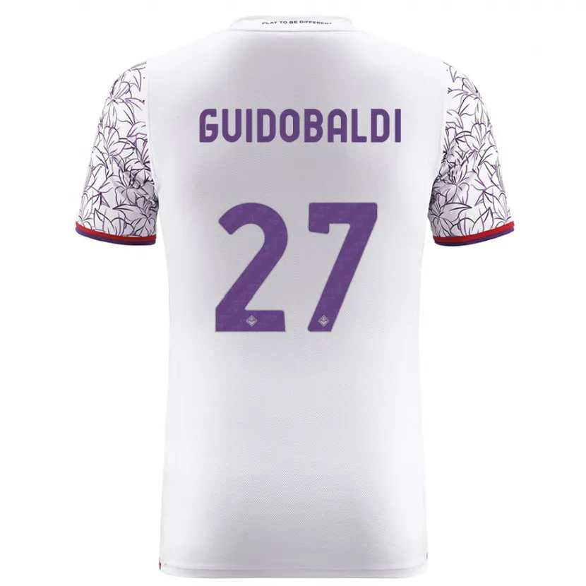 Danxen Niño Camiseta Filippo Guidobaldi #27 Blanco 2ª Equipación 2023/24 La Camisa