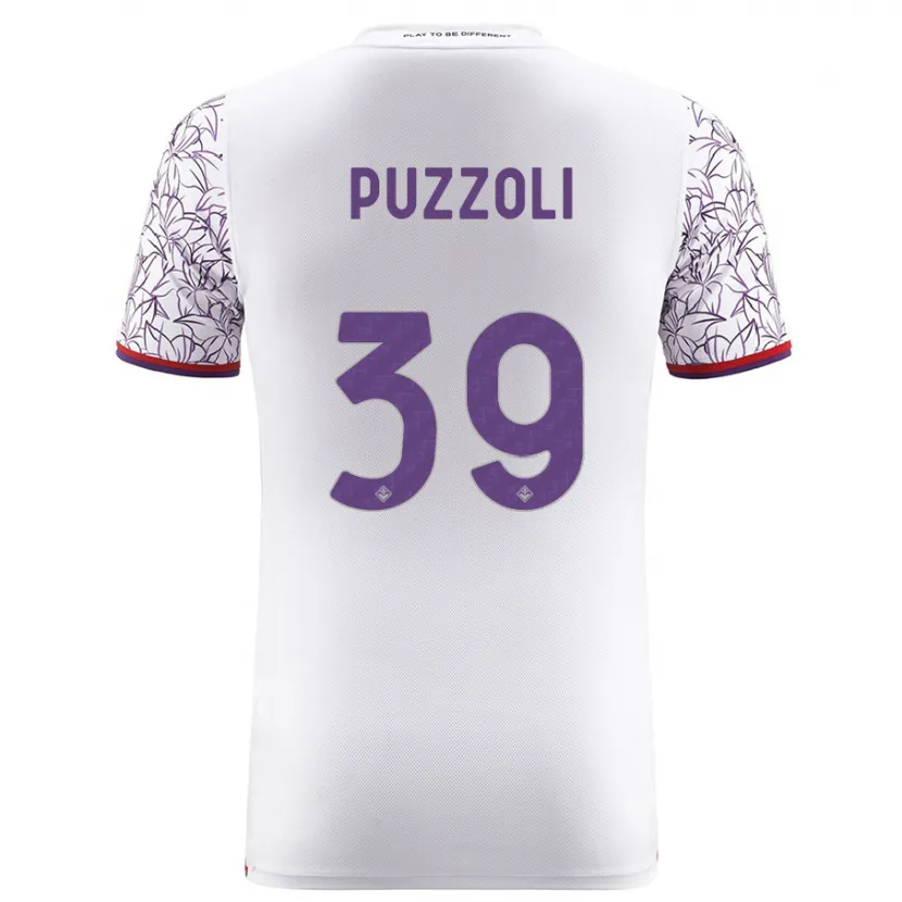 Danxen Niño Camiseta Giorgio Puzzoli #39 Blanco 2ª Equipación 2023/24 La Camisa