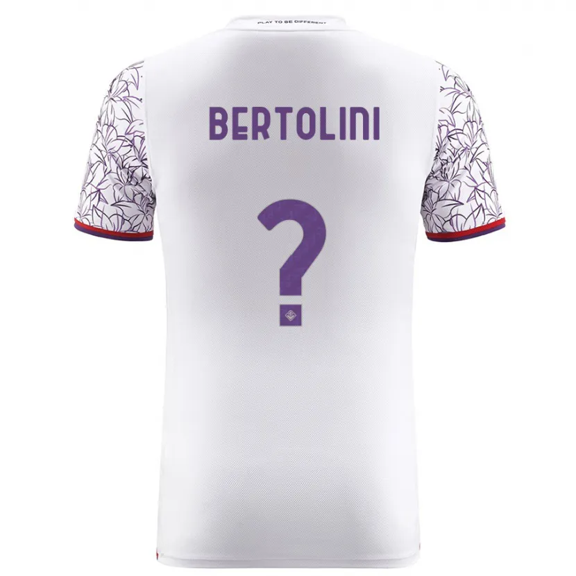 Danxen Niño Camiseta Gabriele Bertolini #0 Blanco 2ª Equipación 2023/24 La Camisa