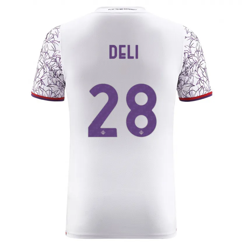 Danxen Niño Camiseta Lapo Deli #28 Blanco 2ª Equipación 2023/24 La Camisa