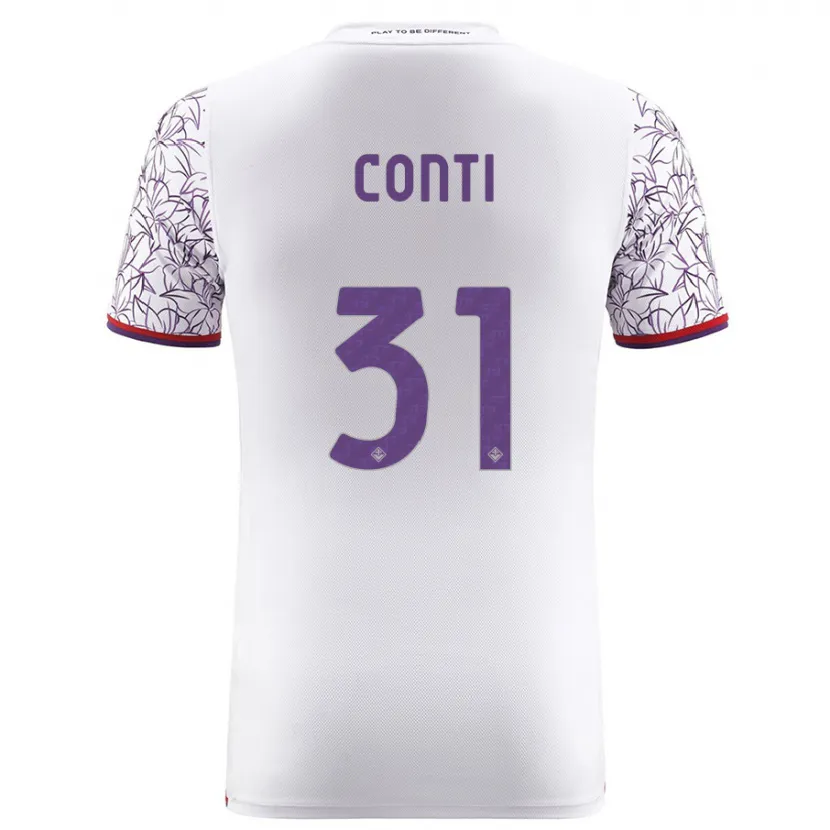 Danxen Niño Camiseta Gabriele Conti #31 Blanco 2ª Equipación 2023/24 La Camisa