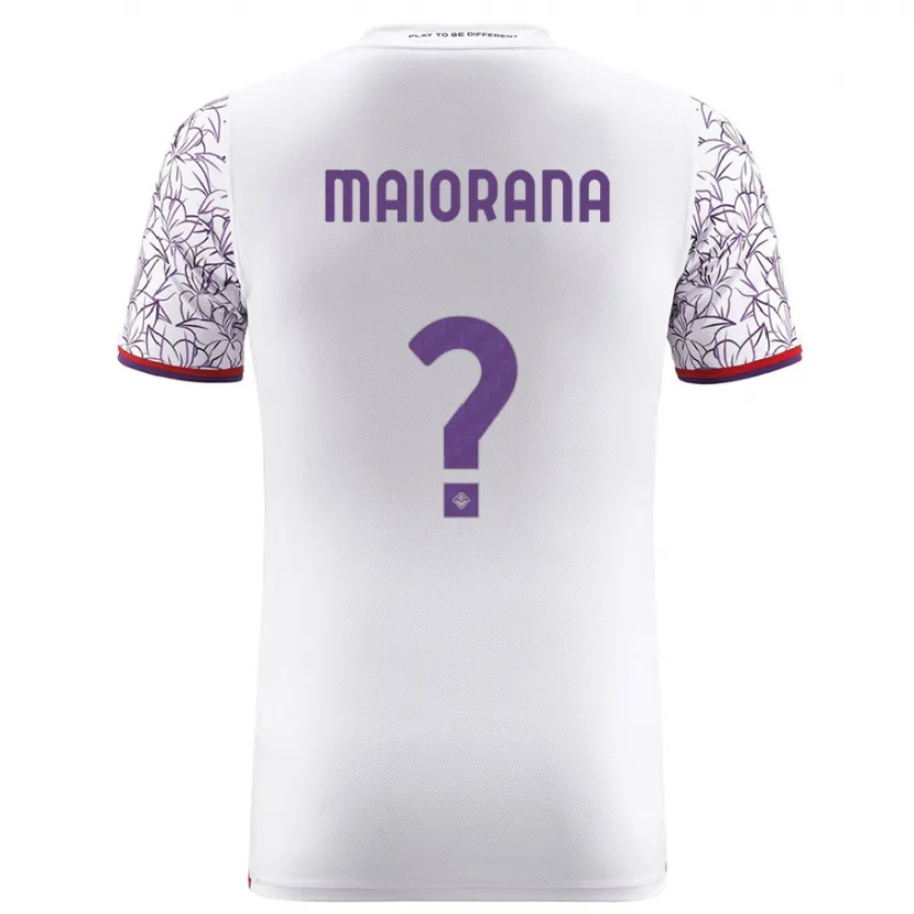 Danxen Niño Camiseta Stefano Maiorana #0 Blanco 2ª Equipación 2023/24 La Camisa