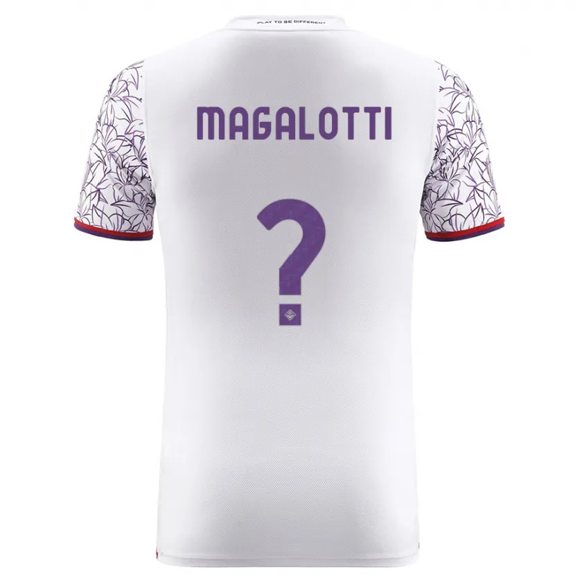 Danxen Niño Camiseta Mattia Magalotti #0 Blanco 2ª Equipación 2023/24 La Camisa